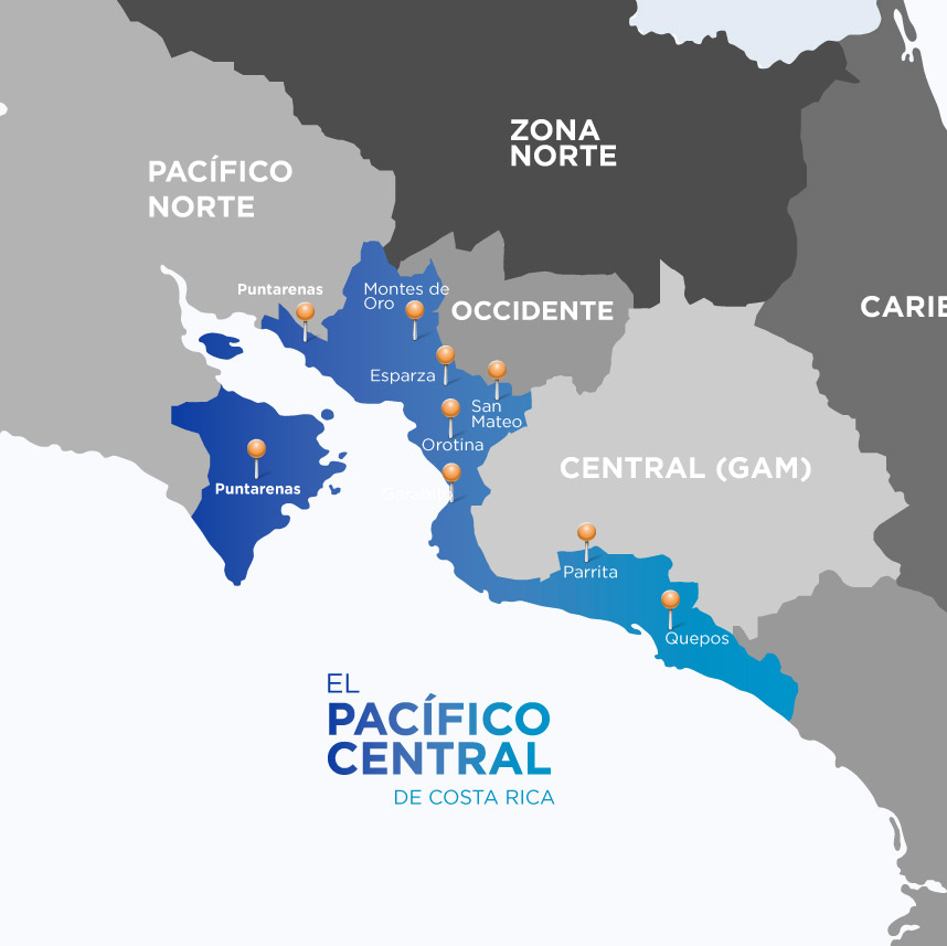 Pacífico Central de Costa Rica