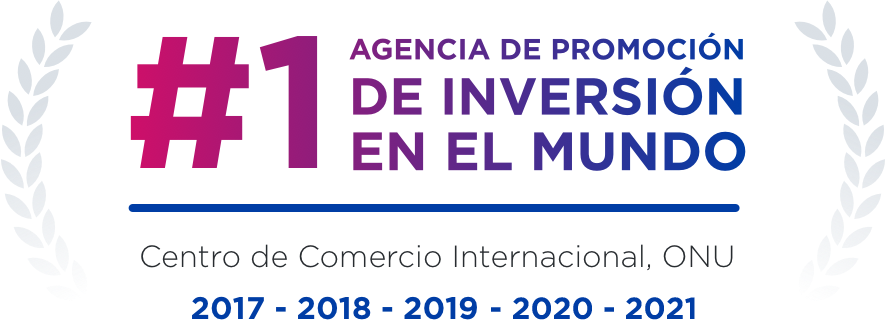 Agencia #1 de promoción de inversiones en el mundo en 2017, 2018, 2019 según el Centro de Comercio Internacional, Naciones Unidas